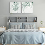 Headboard Cabinet Grey Sonoma 160 cm - Side View