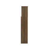 Headboard Cabinet Brown Oak 160 cm - Rear View