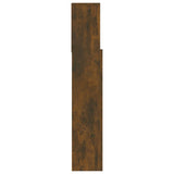 Headboard Cabinet Smoked oak 180 cm - Top-Down View