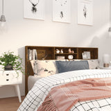 Headboard Cabinet Smoked oak 180 cm - Rear View