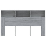 Headboard Cabinet Grey Sonoma 180x19x103.5 cm