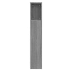 Headboard Cabinet Grey Sonoma 100 cm