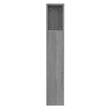 Headboard Cabinet Grey Sonoma 100x18.5x104.5 cm - 45-Degree Angle