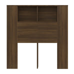 Headboard Cabinet Brown Oak 100 cm