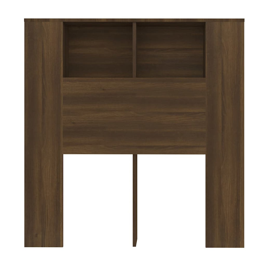 Headboard Cabinet Brown Oak 100 cm