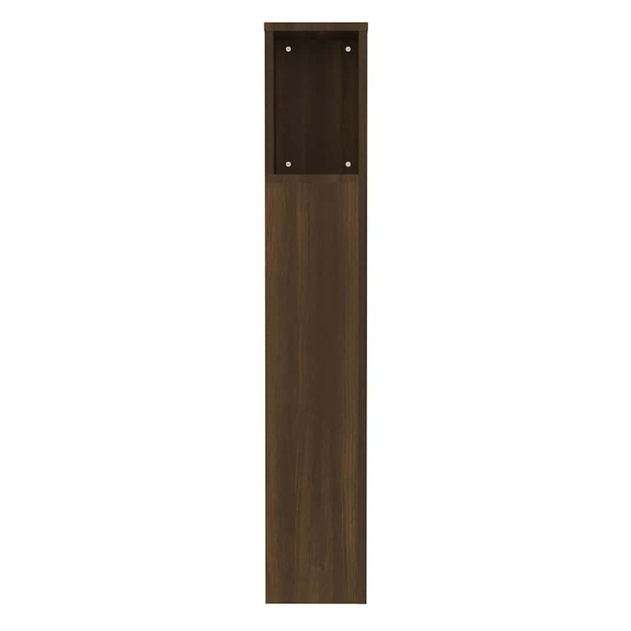 Headboard Cabinet Brown Oak 100 cm
