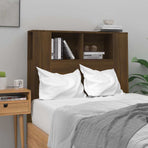 Headboard Cabinet Brown Oak 100 cm