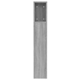 Headboard Cabinet Grey Sonoma 120 cm - 45-Degree Angle