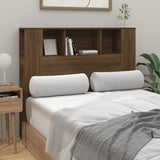Headboard Cabinet Brown Oak 120x18.5x102.5 cm - Side View