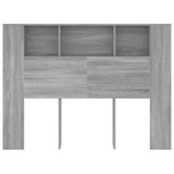 Headboard Cabinet Grey Sonoma 140 cm
