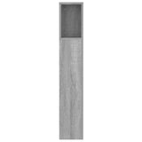 Headboard Cabinet Grey Sonoma 140 cm - Top-Down View