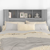 Headboard Cabinet Grey Sonoma 140 cm - 45-Degree Angle