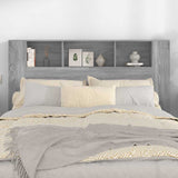 Headboard Cabinet Grey Sonoma 160 cm - Side View