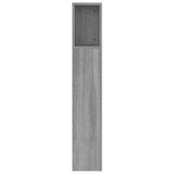 Headboard Cabinet Grey Sonoma 160 cm - 45-Degree Angle