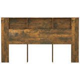 Headboard Cabinet Smoked Oak 180 cm