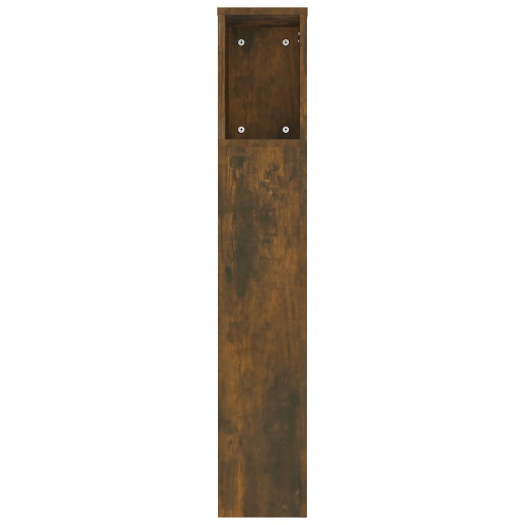 Headboard Cabinet Smoked Oak 180 cm