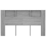 Headboard Cabinet Grey Sonoma 180x18.5x104.5 cm