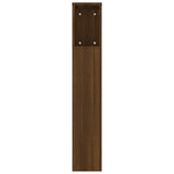 Headboard Cabinet Brown Oak 180x18.5x104.5 cm - 45-Degree Angle