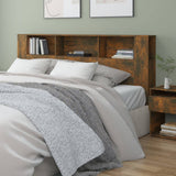 Headboard Cabinet Smoked Oak 200 cm