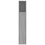 Headboard Cabinet Grey Sonoma 200x18.5x104.5 cm - Top-Down View