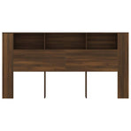 Headboard Cabinet Brown Oak 200 cm