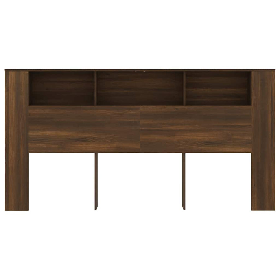 Headboard Cabinet Brown Oak 200 cm