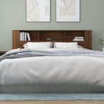 Headboard Cabinet Brown Oak 200 cm