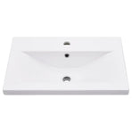 Bathroom Washbasin Frame with Built-in Basin Black Iron