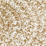 Handmade Rug Jute White and Brown 180 cm - Top-Down View