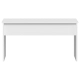 Coffee Table White 102x50.5x52.5 cm Engineered Wood - Top-Down View