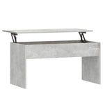 Coffee Table Concrete Grey 102x50.5x52.5 cm Engineered Wood