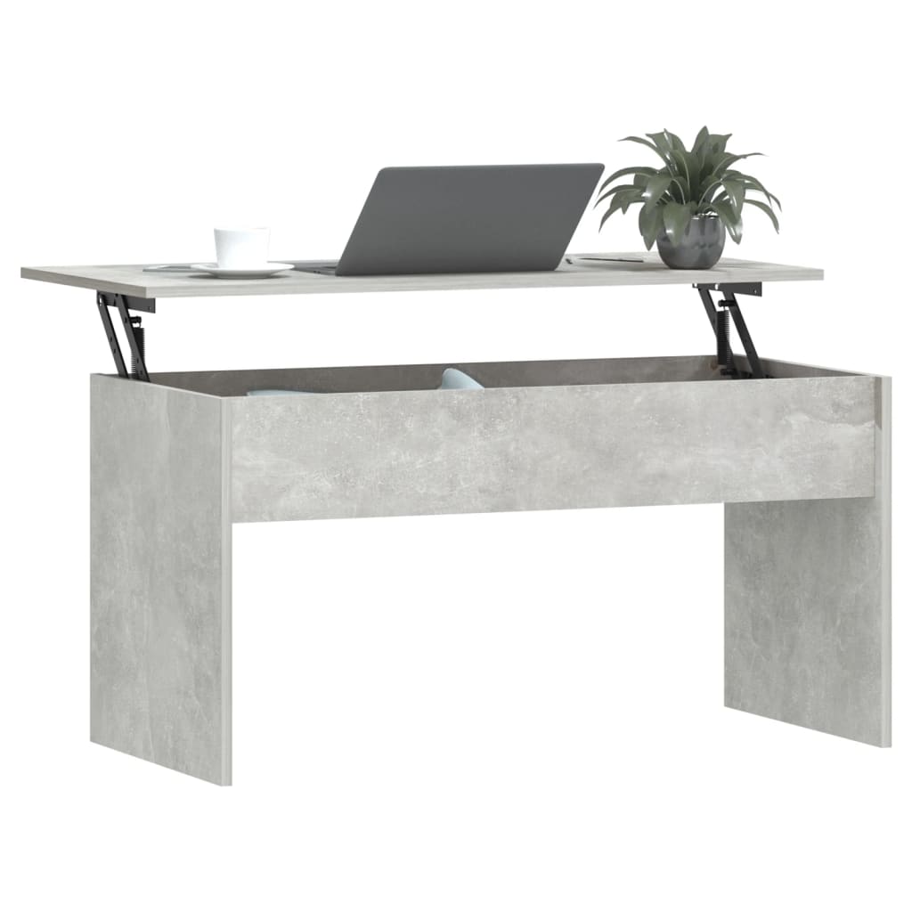 Coffee Table Concrete Grey 102x50.5x52.5 cm Engineered Wood