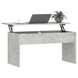 Coffee Table Concrete Grey 102x50.5x52.5 cm Engineered Wood - Close-Up Angle