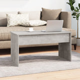 Coffee Table Concrete Grey 102x50.5x52.5 cm Engineered Wood - Low Angle