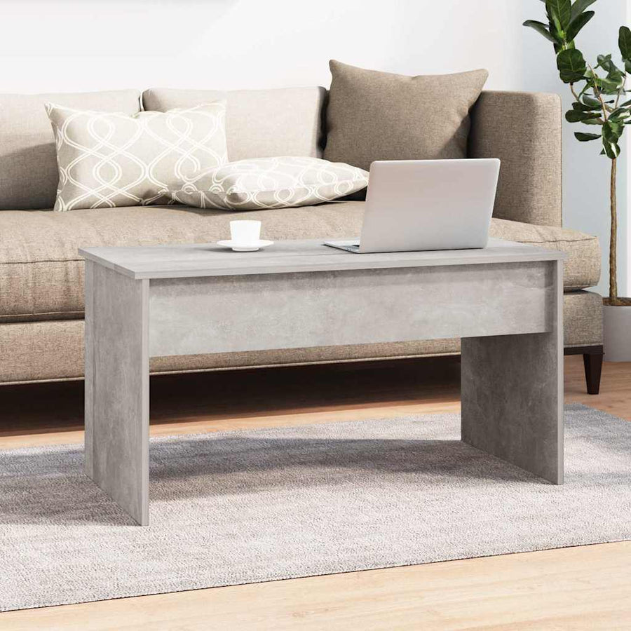 Coffee Table Concrete Grey 102x50.5x52.5 cm Engineered Wood