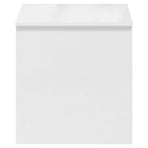 Coffee Table High Gloss White 102x50.5x52.5 cm Engineered Wood