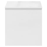 Coffee Table High Gloss White 102x50.5x52.5 cm Engineered Wood - 45-Degree Angle