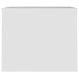 Coffee Table White 80x50.5x41.5 cm Engineered Wood - 45-Degree Angle