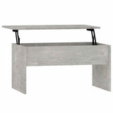 Coffee Table Concrete Grey 80x50.5x41.5 cm Engineered Wood