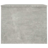 Coffee Table Concrete Grey 80x50.5x41.5 cm Engineered Wood - 45-Degree Angle