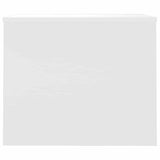 Coffee Table High Gloss White 80x50.5x41.5 cm Engineered Wood - 45-Degree Angle