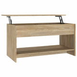 Coffee Table Sonoma Oak 102x50x52.5 cm Engineered Wood