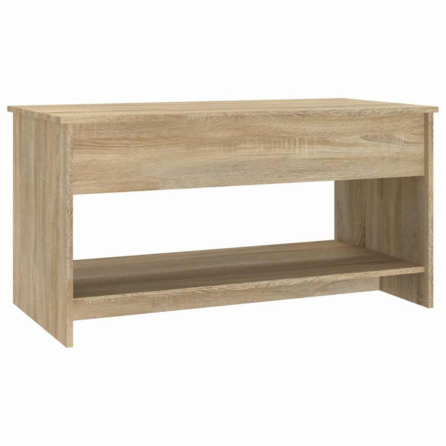 Coffee Table Sonoma Oak 102x50x52.5 cm Engineered Wood