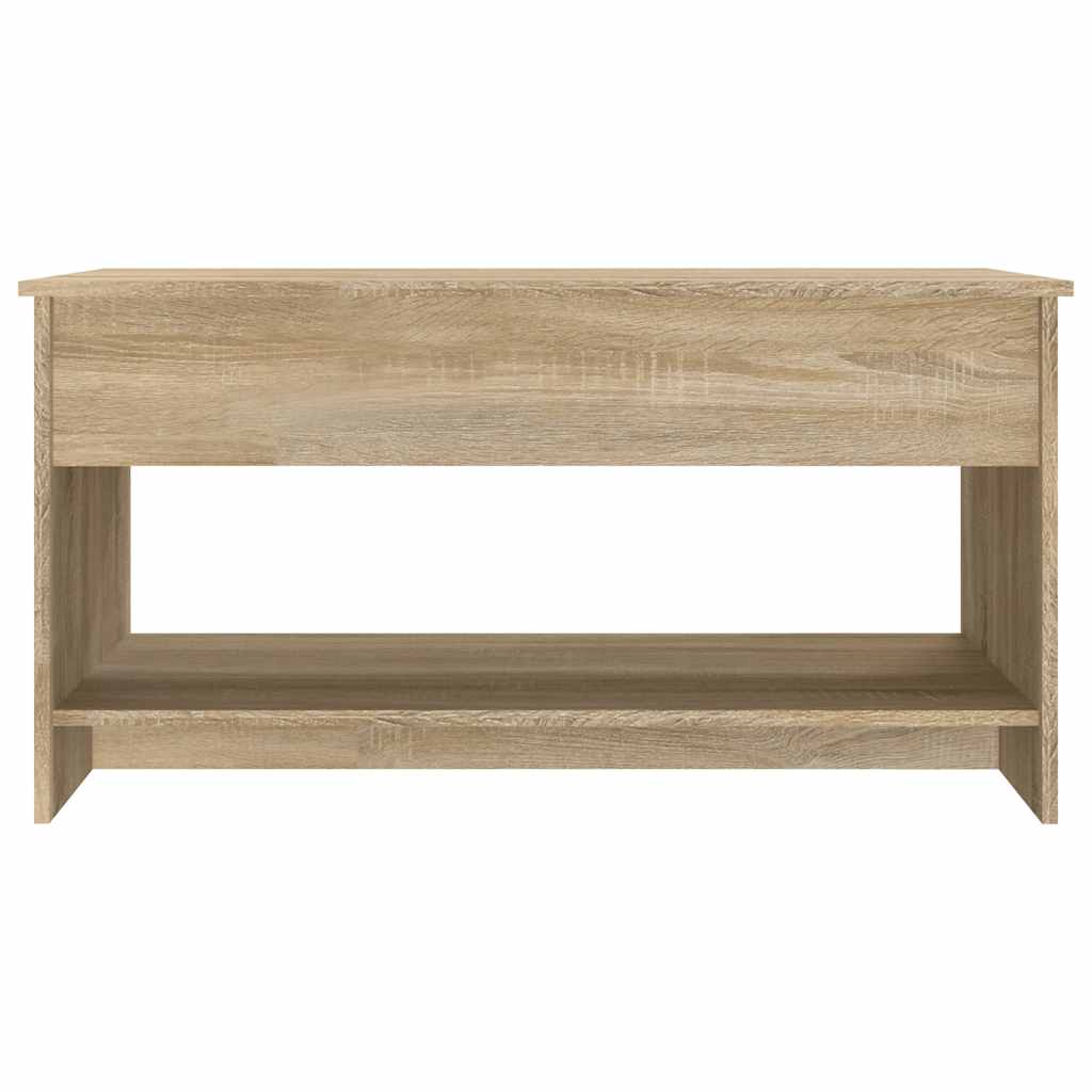 Coffee Table Sonoma Oak 102x50x52.5 cm Engineered Wood