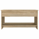 Coffee Table Sonoma Oak 102x50x52.5 cm Engineered Wood