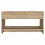 Coffee Table Sonoma Oak 102x50x52.5 cm Engineered Wood