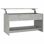 Coffee Table Concrete Grey 102x50x52.5 cm Engineered Wood