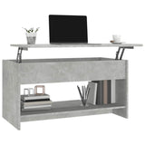 Coffee Table Concrete Grey 102x50x52.5 cm Engineered Wood