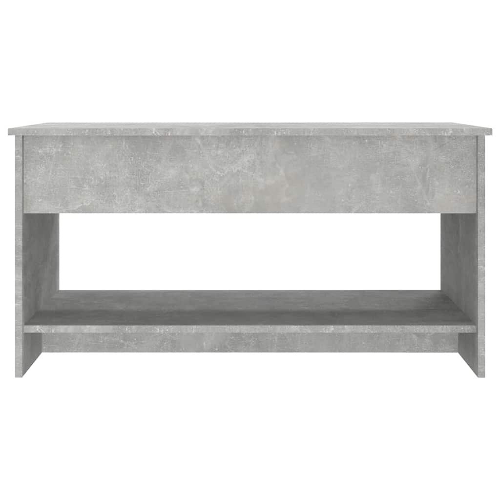 Coffee Table Concrete Grey 102x50x52.5 cm Engineered Wood