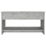 Coffee Table Concrete Grey 102x50x52.5 cm Engineered Wood